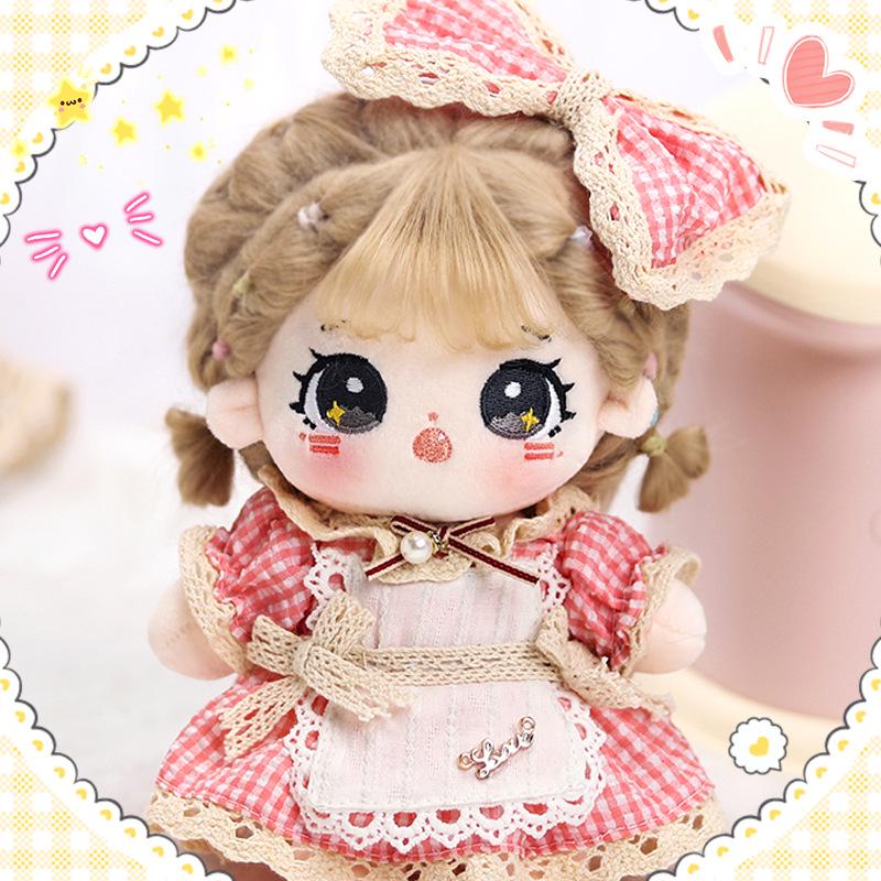 20 см Милый Хлопковый Плюшевый Наряд для Куклы с Платьем и Штанами