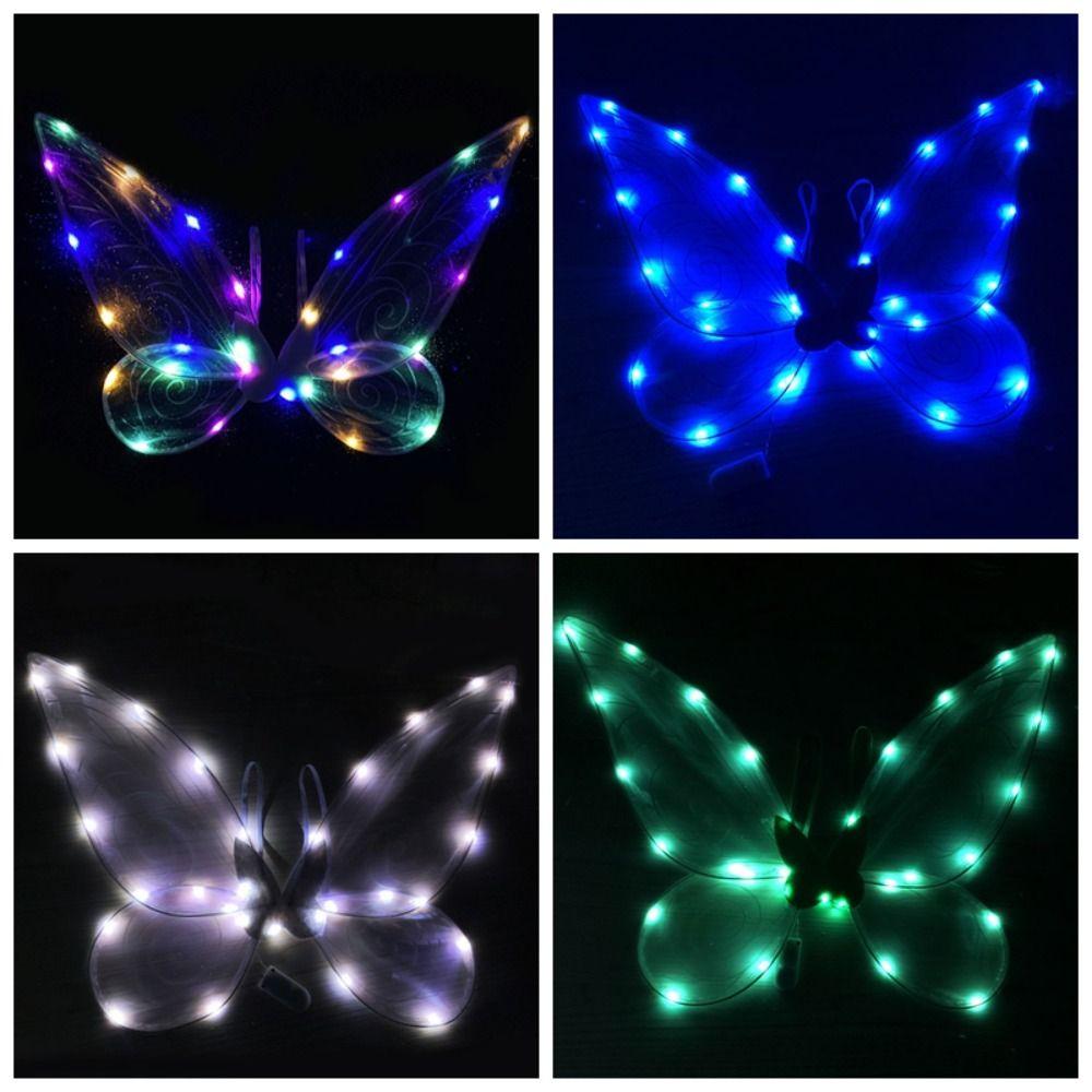 Косплей Костюм Светящиеся Крылья Органза Цветок Принцесса Ангельские Крылья