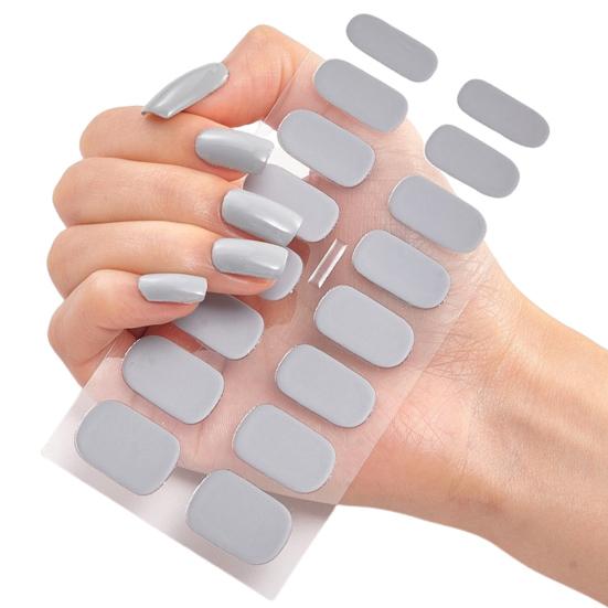 1 комплект гелевых полосок для ногтей, наклейки для полной обертки, самоклеящиеся художественные наклейки, легко снимающиеся наклейки для укрепления ногтей