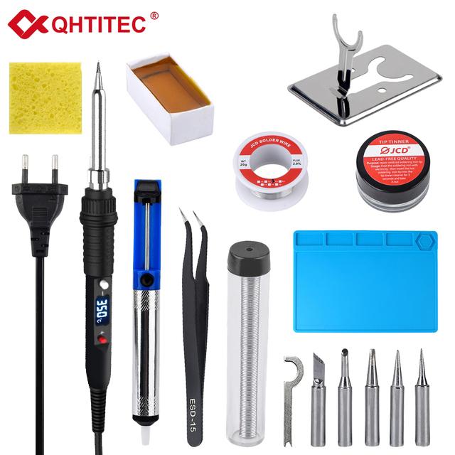 JCD 80 Вт губка для паяльника профессиональная жестяная электрическая губка для хлеба с регулируемой температурой 220 В бессвинцовые сварочные инструменты для ремонта