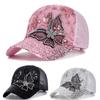 Women Butterfly Flower Pendant Baseball Cap Female Outdoor Adjustable Streetwear Summer Hat