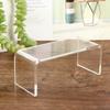 1:12 Doll House Transparency Table Living Room Leisure Table Mini Model Scene