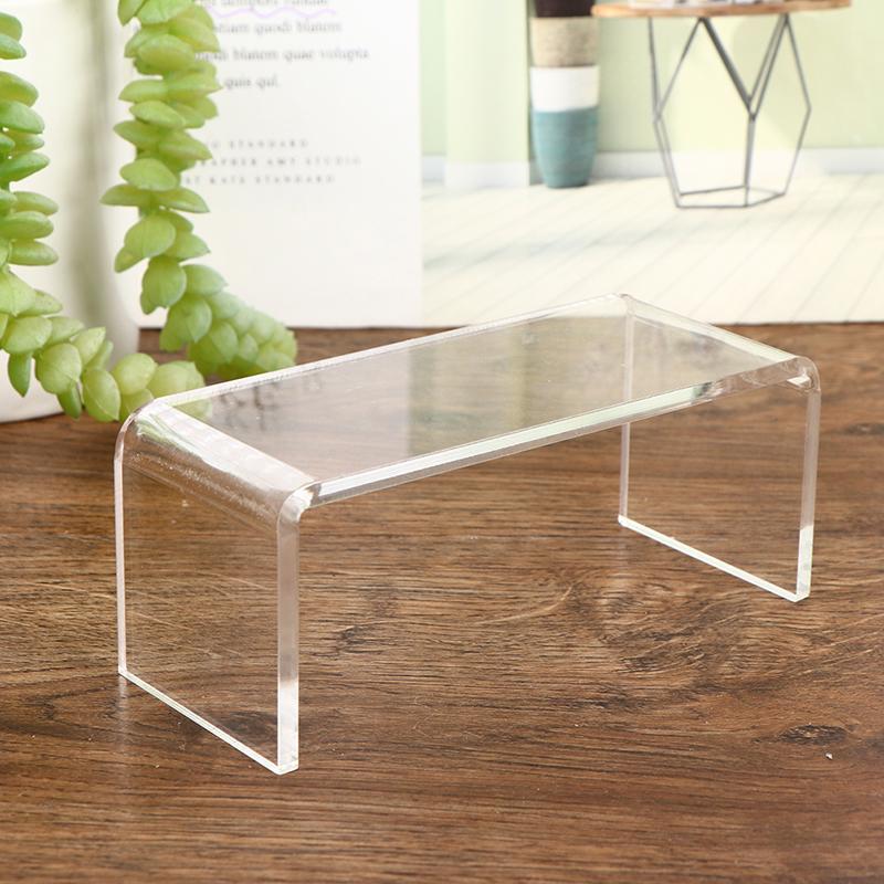 1:12 Doll House Transparency Table Living Room Leisure Table Mini Model Scene