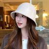 Korean Knitted Fisherman Hat for Women In Autumn and Winter Versatile Basin Hat with Big Head Circumference and Small Face Warm Bucket Hat for Men