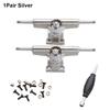 1Pair With Nuts Fingerboard Truck Toy Hobby Collectors Model Bearing Deck Brackets Mini Truck Bolts Finger Skateboard Parts