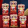 6pcs Hongbao Lucky Money Bag Thickened Red Packet Cartoon Red Envelope  Spring Festival