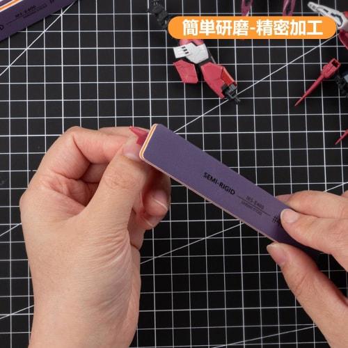 KIMLONTON Sanding Sticks, 18-Piece Set, Polishing Tools for Gundam Repair, Hobby Plastic Models, and Surface Polishing, 6 Types, 3 of Each (#400, #600