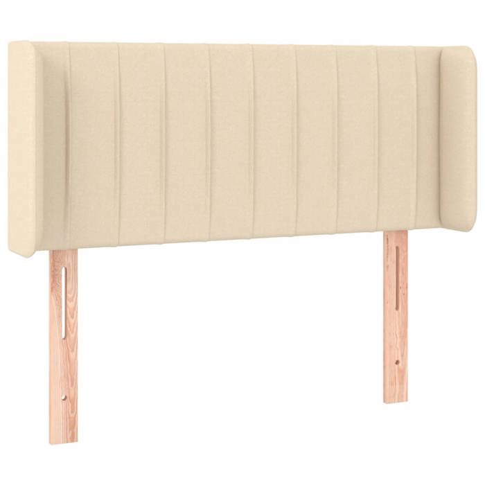 VidaXL LED Headboard Bedroom Furniture Single Bed Accessory Headboard Bed Frame Interior Cream 3123461