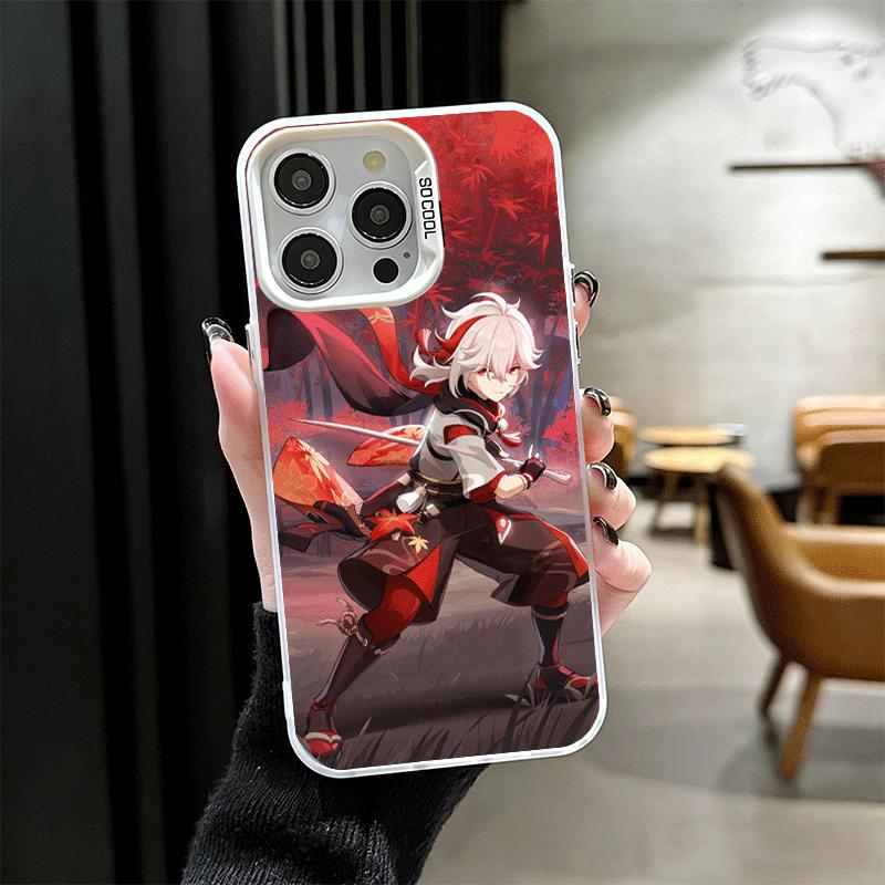 Мягкий чехол для телефона Genshin Impact Каэха для iPhone 15 16 17 Pro Max 17Air 16E 14 Plus 13 12 Mini Ударопрочный чехол Задняя крышка