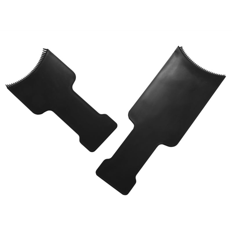YCOC-6Pcs Long Hair Highlighting Sectioning Board Barber Flat Top Paddle Board Comb (Black)