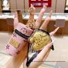 Ключница и ремешок для телефона с мультяшным псом из золотой корицы Shuibei - Модный новогодний подарок