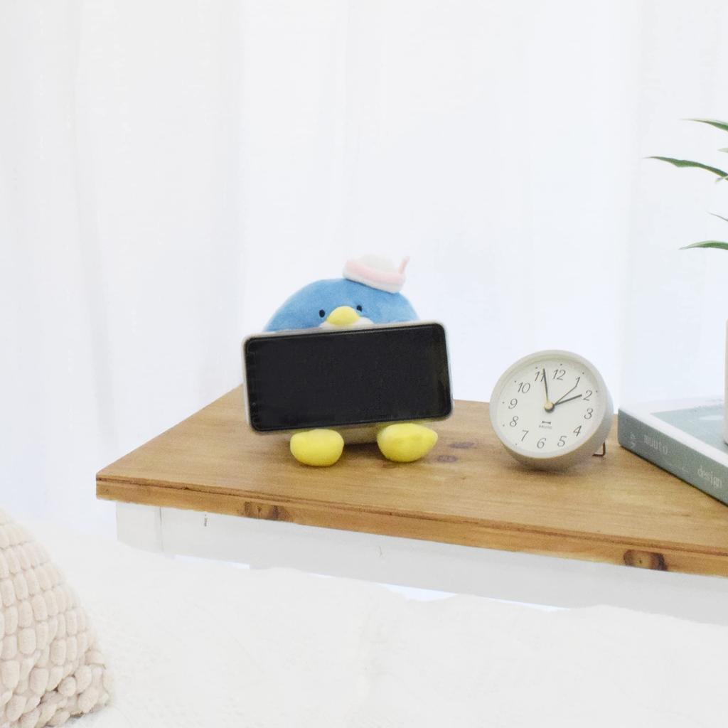 MORIPiLO Sanrio Smartphone Stand Sam Soft to the Compatible with Vertical and Horizontal Sturdy and Cute Plush Tabletop Sanrio Morishita Pillow