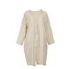 Friends Hill Double Gauze Long 95cm Length Cardigan, Beige,
