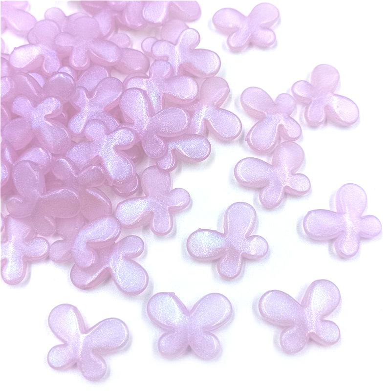 10Pcs Pearlescent Color Butterfly Loose Beads Fashion Exquisite Peandants DIY Jewelry Accessories