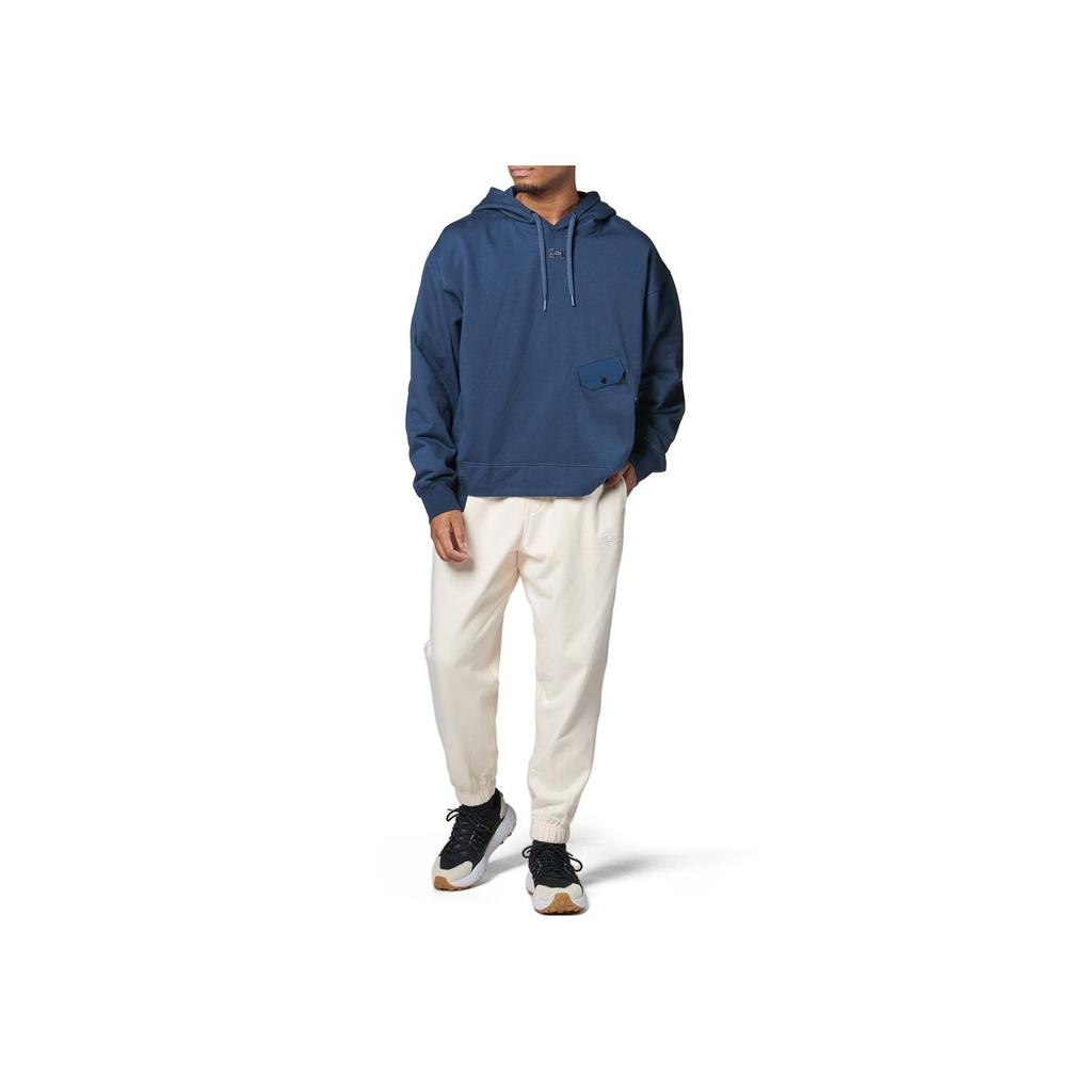 Under Armour Solid Color Casual Loose Hooded Pullover Long Sleeve Sweatshirt Men Sweatshirt Blue 1387974-044