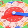 Children Montessori Wooden Clock Toys Hour Minute Second Cognition Clocks