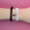 Love Couple Bracelet Handmade Fortune Bracelet Retro Magnetic Heart Bracelet  Couple