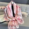 Luxury Brand Women Summer Length Scarf Floral Print Shawls Wraps Soft Female Muffler Hijab For Beach Travel