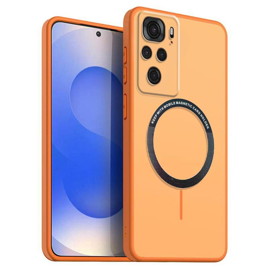 Матовый полупрозрачный магнитный чехол для телефона для Xiaomi Redmi Note 10S 4G, 10 4G, POCO M5s Мягкий чехол из ТПУ
