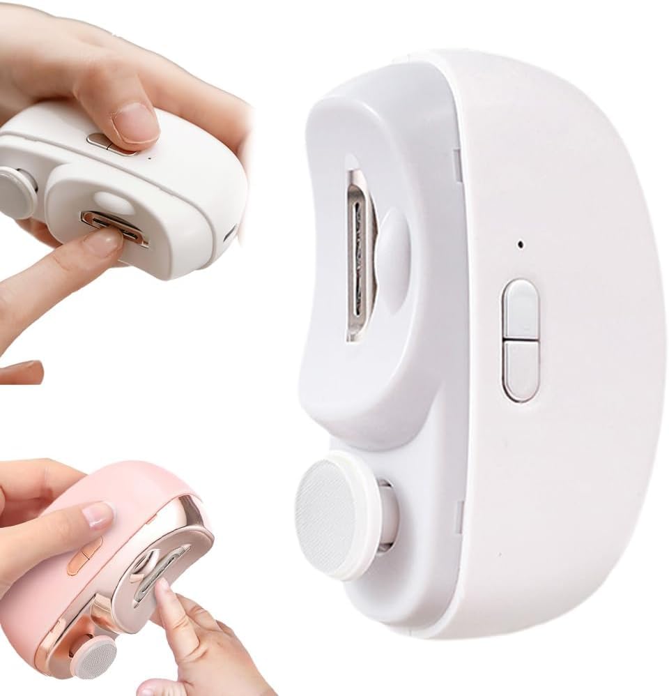 2-в-1 Электрический кусачки для ногтей Автоматический набор для ухода за ногтями Маникюрный триммер для ногтей Для взрослых Младенца Пальцы Ноги Ножницы Педикюр Толстые ногти Резак Точилка