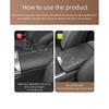 Armrest Pad Cover Elbow Support Cushion Car Center Console Box Protector Black