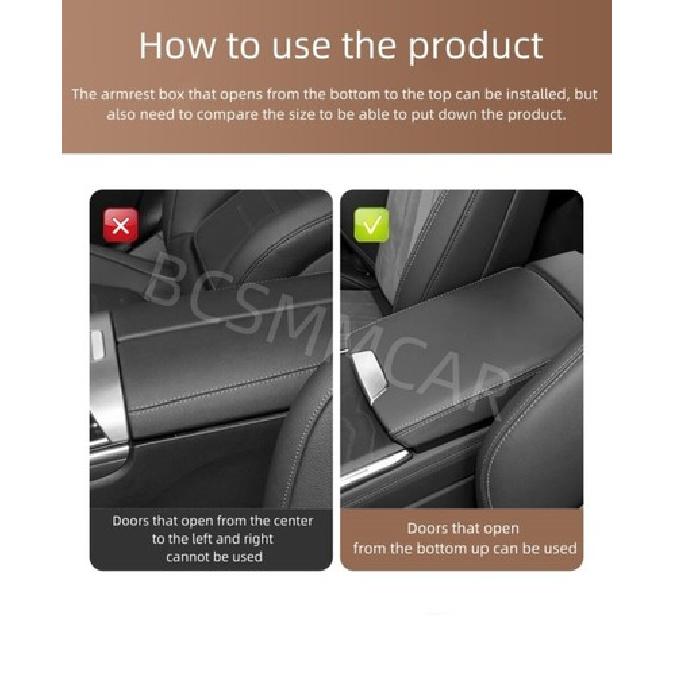 Armrest Pad Cover Elbow Support Cushion Car Center Console Box Protector Black