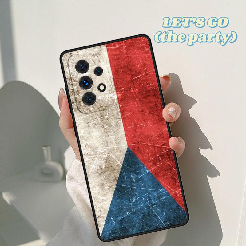 Czech Republic Flag phone case For Samsung Galaxy A42 A31 A40 A51 A71 A32 A80 A91 A52 A72 A73 A20e A21S A50 A70 A11 A12 Cover