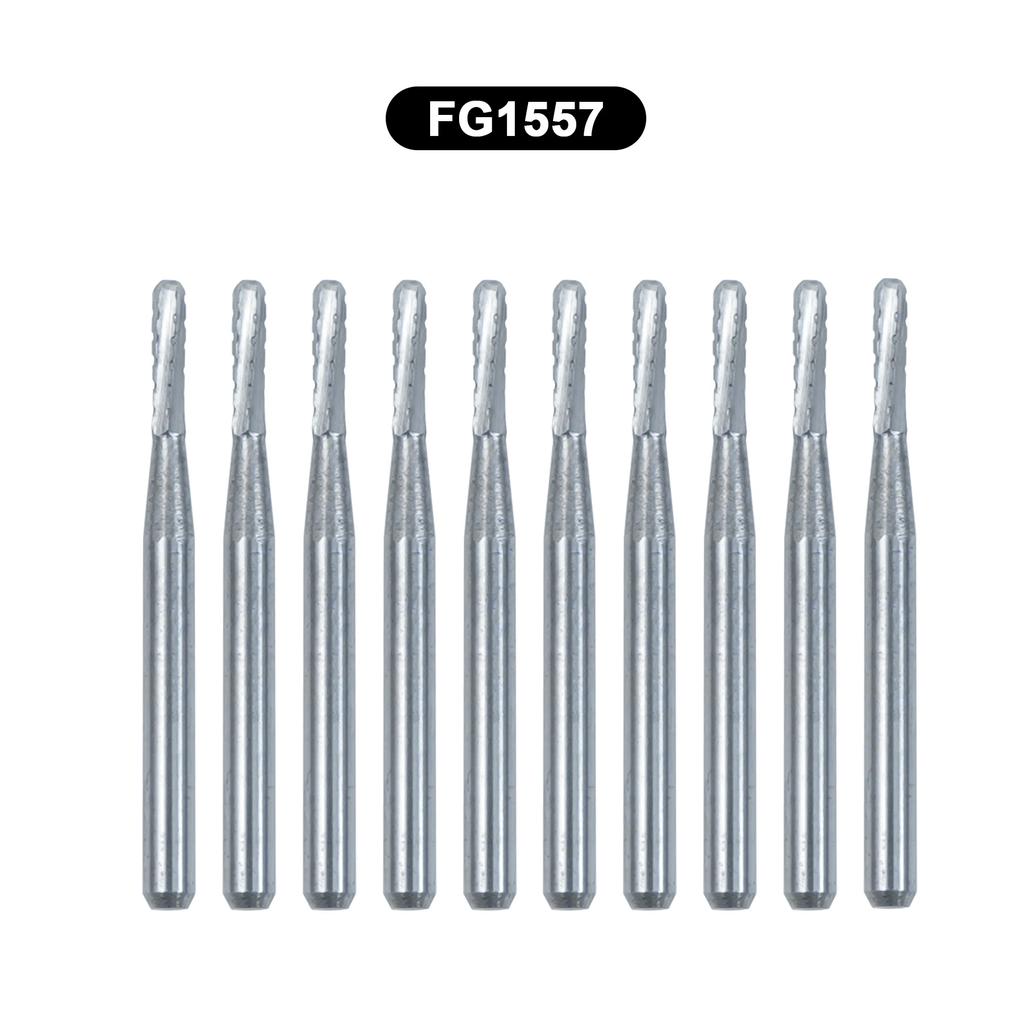 10Pcs/Box WellCK FG Dental Carbide Burs Dia 1.6mm For High Speed Tungsten Steel Burs FG330 FG556 FG245 FG34