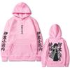 Anime Demon Slayer Serpent Hashira Iguro Obanai Graphic Hoodie Men Women Oversized Sweatshirt Men's Cartoon Streetwear