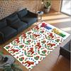 Decorative Artwork Theme Crystal Velvet Rug Personalized Custom Name Text Soft Floor Mat Home Decor