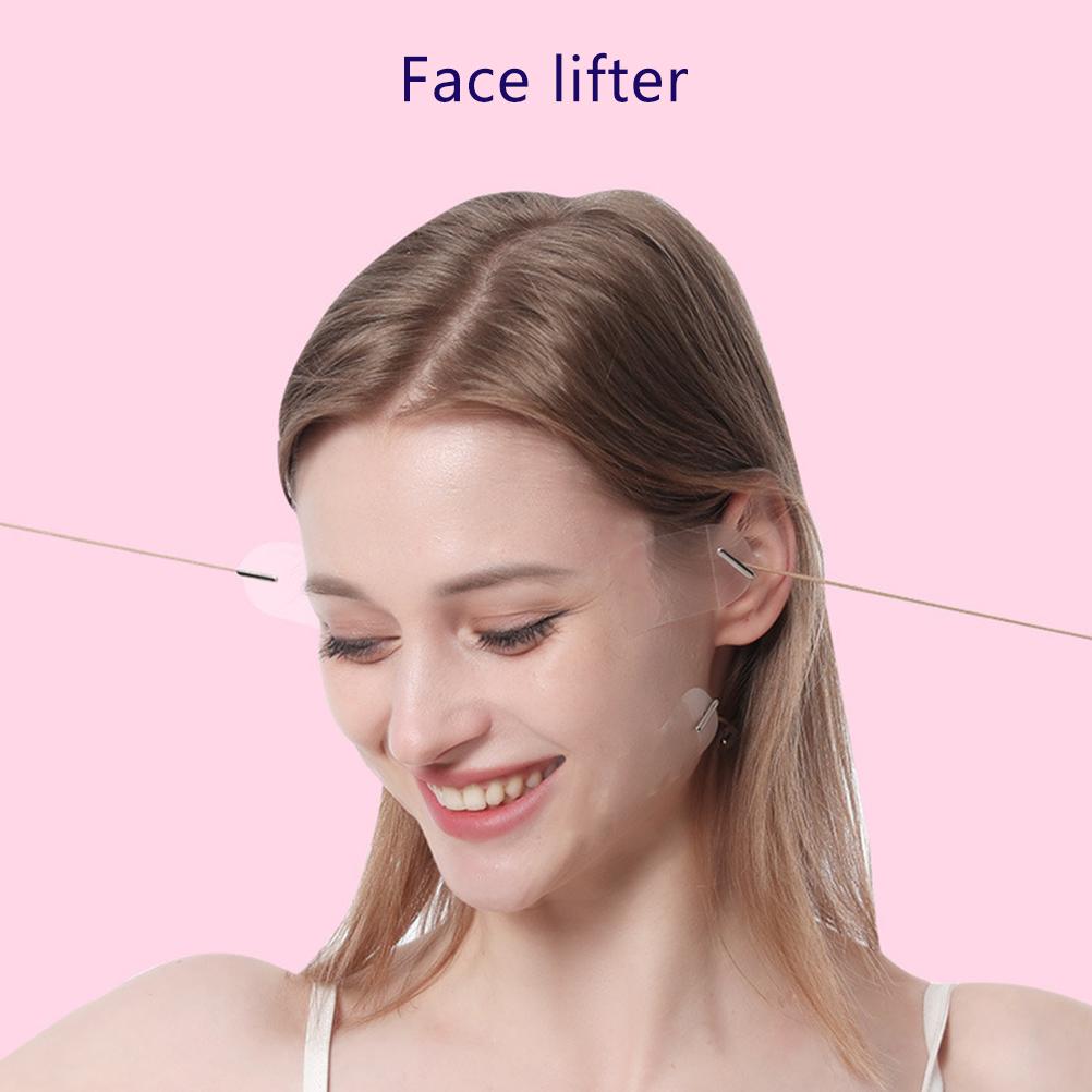 20 шт. лента для подтяжки лица наклейка для подтяжки лица прозрачная невидимая наклейка для лица V-образная подтяжка лица St
