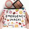 1pc Women'S Makeup Bag | Portable Travel Cosmetic Organizer with "Emergency Snacks" Design | Accessories |Makeup Travel Bag