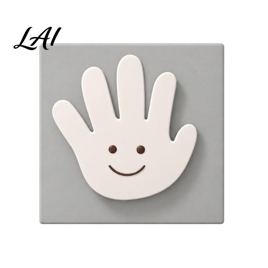 Bedroom Wall Decoration 3D Printed High Five Light Switch Plate Covers Decorative Palm Creative Gift for Children Cover Plate Outlet Covers