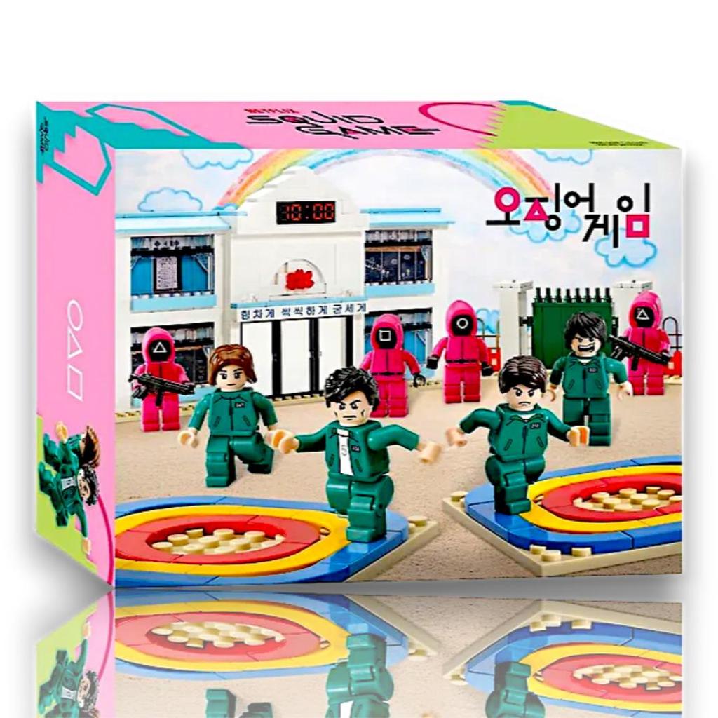 Korea Limited Edition Oxford Official Squid Game Assembly Block - Five-in-Six School Set
