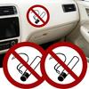 Round Self-Adhesive No Smoking Sign for Indoor & Outdoor Use