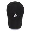 High Quality Customized Breathable Soft Cotton Sporty Hat 3D Star Embroidery Puff Printing Logo Adjustable Baseball Cap