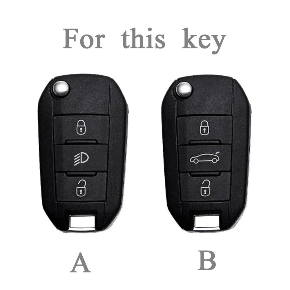 Для Peugeot 208 308 408 508 2008 3008 4008 5008 для Citroen C3 C4 CACTUS C6 C8 TPU чехол для автомобильного выкидного ключа аксессуары