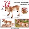 Christmas Forest Animal Ornaments Set: Deer, Elk, Reindeer, and Squirrel Models