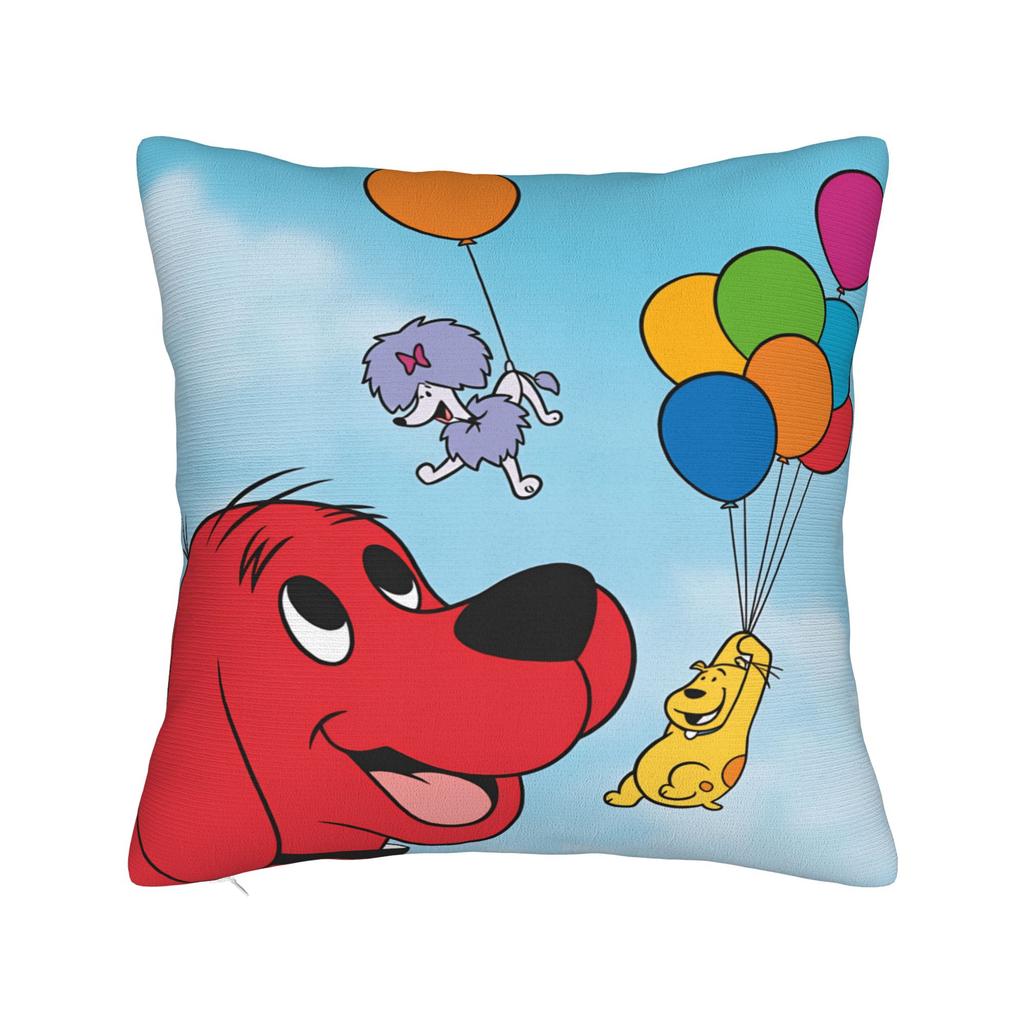 C-Clifford the Big Red Dog Pillow Case  Novelty Pillow Cover Soft Pillowcases For Chair Sofa Home Decor