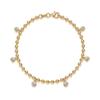 Design Gold High-End Moissanite Round Bead Bracelet Female Niche, Light Luxury 925 + Bracelet