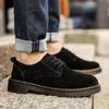 Классические замшевые оксфорды для мужчин, удобная повседневная обувь на плоской подошве, мокасины, мужская обувь