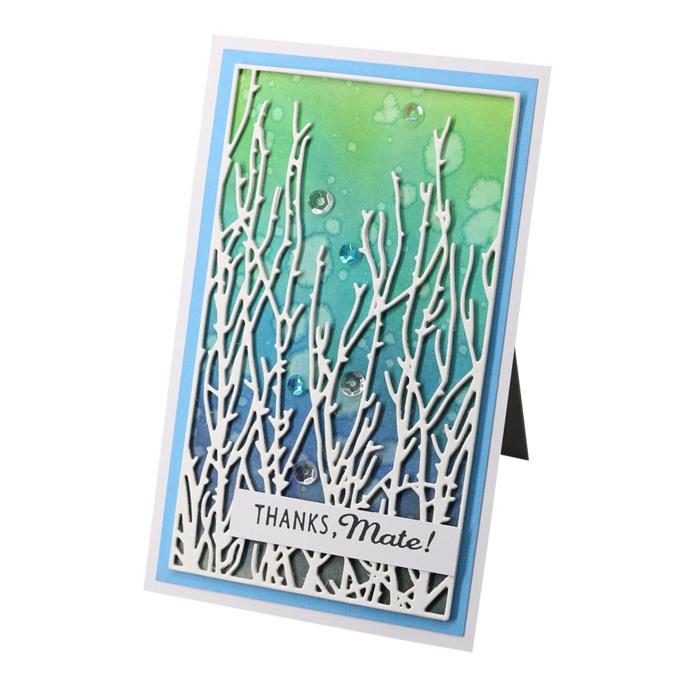 Rectangular Frame Coral Metal Silvery Stencil Embossing Cutting Dies For Diy Scrapbooking Paper Album Cards Making