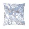Pale Blue And Silver White Marble Effect Pattern Throw Cushion Pillow Cover Pillowcase Blue Silver Marble Blue Marble Pattern