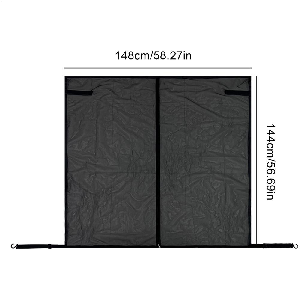 58"x57" Truck Tailgate Mesh Net Magnetic Strap UV Bug Outdoor picnic ventilation mosquito and insect proof mesh