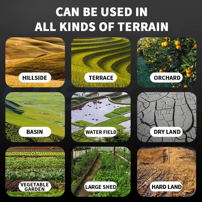 Микрокультиватор Малый сельскохозяйственный бензиновый роторный культиватор Бытовой сельскохозяйственный садовый инвентарь Микропочвообрабатывающая машина 8800 Вт 1200 мл