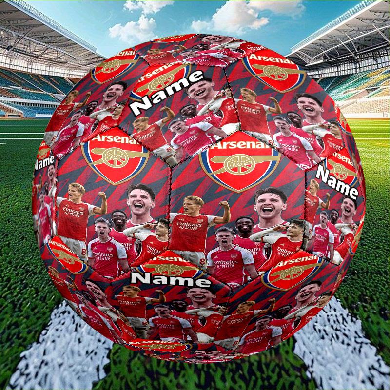 Custom Name Personalized football team F.C-A Print Size 5 Soccer Ball Training & Match Football, for Team, Kicking, Gift for Football Enthusiasts