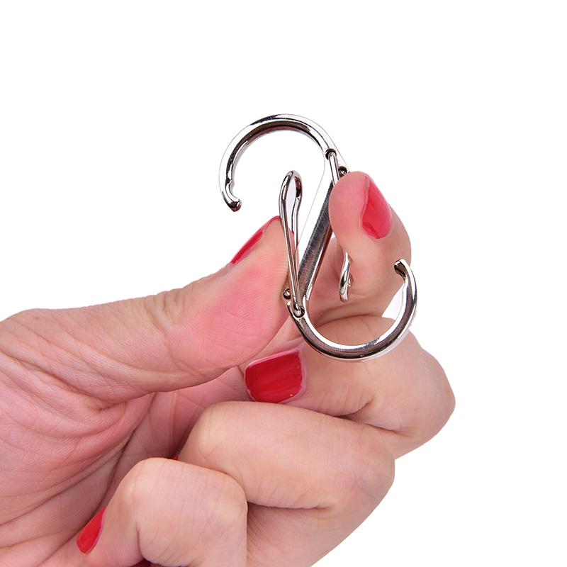 1 шт. Многофункциональные наружные карабины S-образные крючки из нержавеющей стали с оттяжками