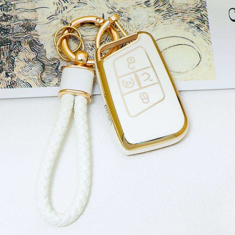 5-кнопочный чехол-накладка из ТПУ для смарт-ключа Volkswagen VW 2018 Atlas Tiguan Golf 7 Magotan Fob Пульт Держатель Корпус Брелок