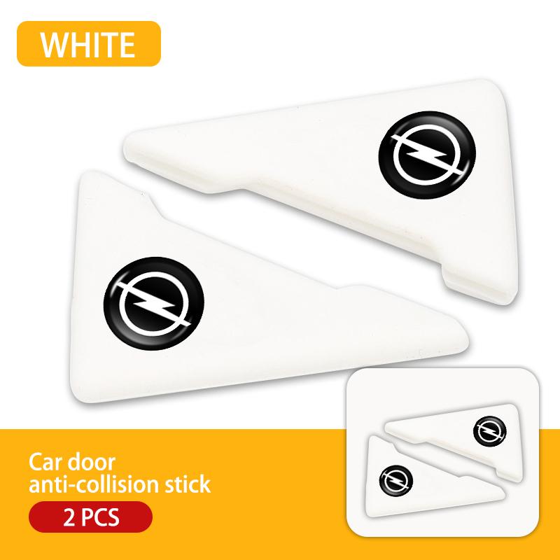 AAAYS1 2Pcs Car Door Corner Anti-Collision Strip Silicone Guard For Opel Vectra Zafira Meriva Mokka Grandland Vivaro Antara