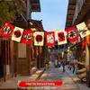 Jiemengzhe 2026 Новогодние уличные водонепроницаемые гирлянды-флажки (Набор из 4)